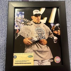 Joe girardi signed photo